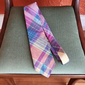 Vintage 80's Polo Madras Tie